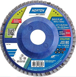 DISCO FLAP NORTON R822 EVOLUTION 115X22 P0080CX10IMP