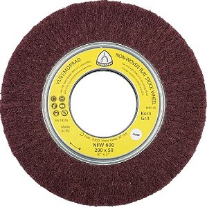 RODA DE MANTA ABRASIVA NFW600 165X50X43,1MM  FINO KLINGSPOR