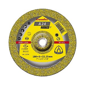 DISCO DE DESBASTE 180X6,0X22,23MM A 24 EXTRA T KLINGSPOR