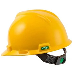 CAPACETE MSA V-GARD ABA FRONTAL PUSH KEY C/JUGULAR CA498