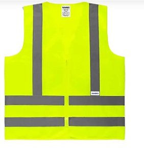 COLETE REFLETIVO AMARELO C/ ZIPER SEM BOLSO TAM G  REF HX506 HANDEX