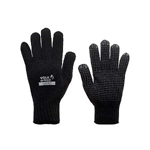 LUVA COTTON BLACK VOLK 4 FIOS MALHA PIGMENTADA CA36347