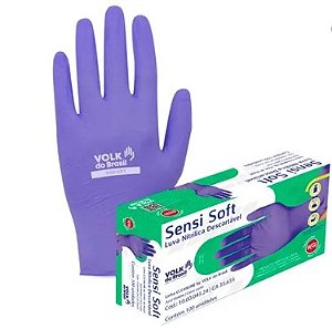 LUVA NITRILICA SOFT VIOLETA C/100 UN CA35633/46249