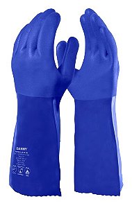 LUVA DE PVC FORRADA PETROBLUE CA38792 35CM DANNY