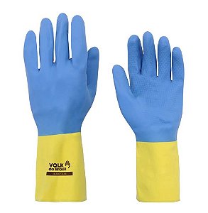 LUVA VOLK LATEX COM NEOPRENE BICOLOR SLIM CA: 37900
