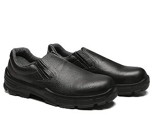 SAPATO FUJIWARA COURO PRETO ELASTICO BI B/PVC CA44713