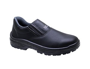 SAPATO KADESH ELÁSTICO MICROK BICO PVC PRETO REF 12242PP CA40885