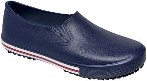 SAPATO SOFT WORK AZUL MARINHO LISTRAS VERMELHAS BB8 CA37212