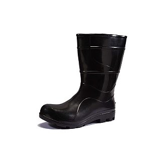 BOTA CARTOM PVC 206 PRETA S/FORRO CANO MEDIO N38 CA32169