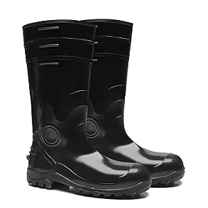 BOTA BRACOL 85BPL200PA PVC PRETA CANO LONGO B/ACO FORRADA CA37750