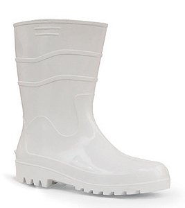 BOTA WORKFLEX PVC SEM FORRO BRANCA CANO MEDIO CA 37130