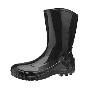BOTA PVC VULCAFLEX 110VFLEX CANO MEDIO SEM FORRO PRETA CA: 42291