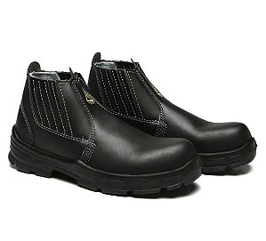 BOTINA BRACOL 4018BEFM1600EL PRETA C/ ELASTICO BICO COMPOSITE CA38530