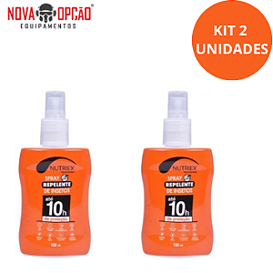 KIT C/2 REPELENTE NUTRIEX PROFISSIONAL SPRAY 100ML 10 HORAS