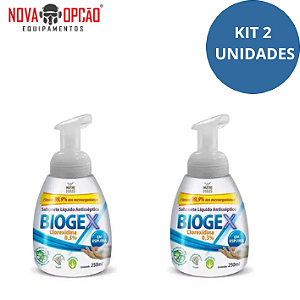 KIT SABONETE BIOGEX  LIQUIDO ANTISSEPTICO 250ML C/2 UNIDADES