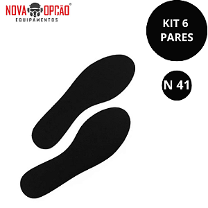 PALMILHA PRETA EVA 2,5 MM KADESH N41 REF PALM002 KIT C/6 PARES