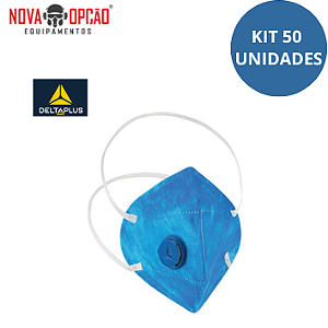 RESPIRADOR DELTAPLUS PFF2 C/VALVULA PRO SAFETY CA 38503 KIT C/50 UNIDADES