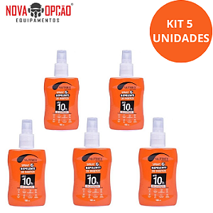 REPELENTE NUTRIEX PROFISSIONAL SPRAY 100ML 10 HORAS KIT C/5 UNIDADES