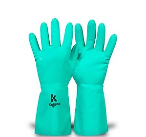 LUVA KALIPSO NITRILI KA 03 VERDE S/FORRO TAM 7/P CA50695