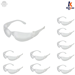 KIT 10 OCULOS KALIPSO LEOPARDO INCOLOR CA 11268