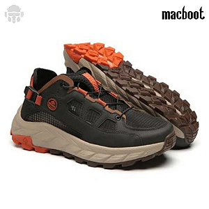 Tênis Macboot Mergulhão 05 Preto Estilo Aventureiro para Montanha e trilhas