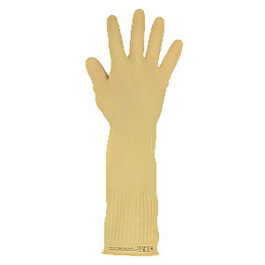 Luva Next Safety Guard Premium Borracha Natural Longa CA 51113 para Proteção Química e Limpeza Profissional