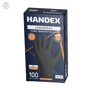 Luva Hand Sensinit Black CA 51468 100 Unidades