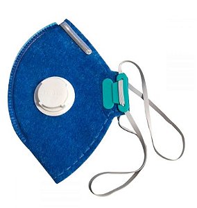 Respirador Lubeka PFF1 Azul Com Válvula CA 38835