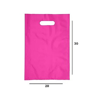 Sacola Boca de Palhaço Rosa - 20x30 m