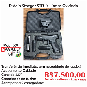 Pistola Stoeger STR-9 - 9mm Oxidada