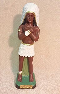 CABOCLO PENA BRANCA - GESSO - 21CM