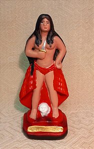 POMBA GIRA -MARIA QUITÉRIA DAS ALMAS - GESSO - 21CM