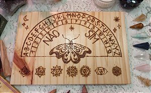 TABULEIRO PARA PÊNDULO - CHAKRAS  - PINUS