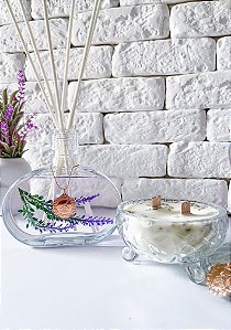 Kit Difusor e Vela Luxo Lavanda