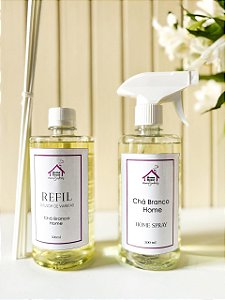 Kit Refil + Home Spray Chá Branco 500ml