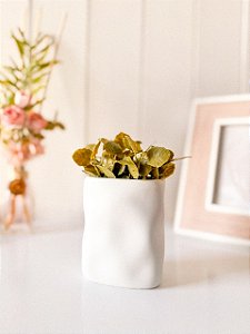 Vaso cachepô Orgânico Branco