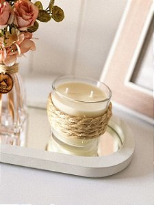 Vela Aromática Rústica Corda de Sisal 200g