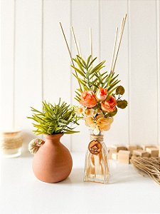 Kit Difusor Jardim Terracota P+ Vaso Cachepô de Barro