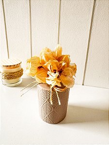 Vaso Cachepô Nude Folha seca P