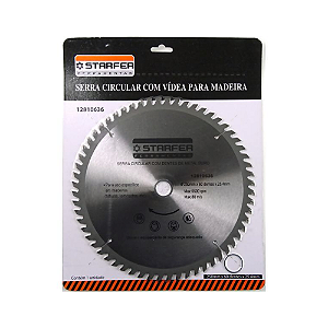 Serra Circular Widea Starfer 250mm x 60 Dentes x 25,4mm