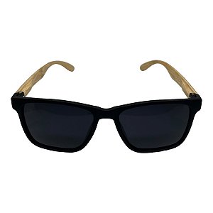 SOLAR BRAVA PRETO COM MADEIRA CLARA