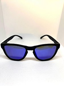 SOLAR BRAVA BOB PRETO AZUL POLARIZADO