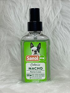 Sanol Dog Colônia Para Pêlos De Cães Macho 120 Ml Verde