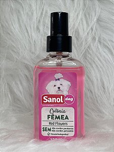 Sanol Dog Colônia Para Pêlos De Cães Fêmea 120 Ml Rosa