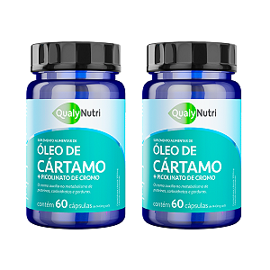 Kit 2 Óleo de Cártamo e Picolinato de Cromo 60 Cáps 1000mg