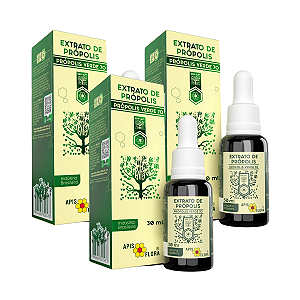 Kit 3 Extrato de Própolis Verde 70 Apis Flora 30ml
