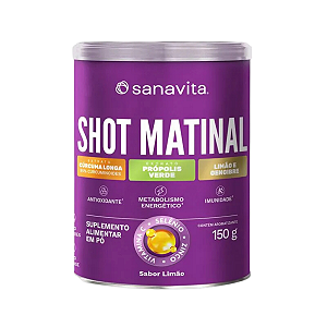 Shot Matinal Sanavita Sabor Limão 150g – Energia e Vitalidade Natural