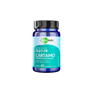Óleo de Cártamo com Picolinato de Cromo 1000mg 60 Cápsulas QualyNutri