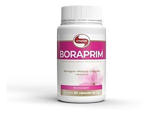 Boraprim 60 cápsulas Vitafor – Óleo de Prímula e Borragem com Vitamina E