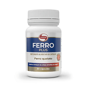 Ferro Plus 30 Cápsulas Vitafor – Suplemento de Ferro com Vitaminas